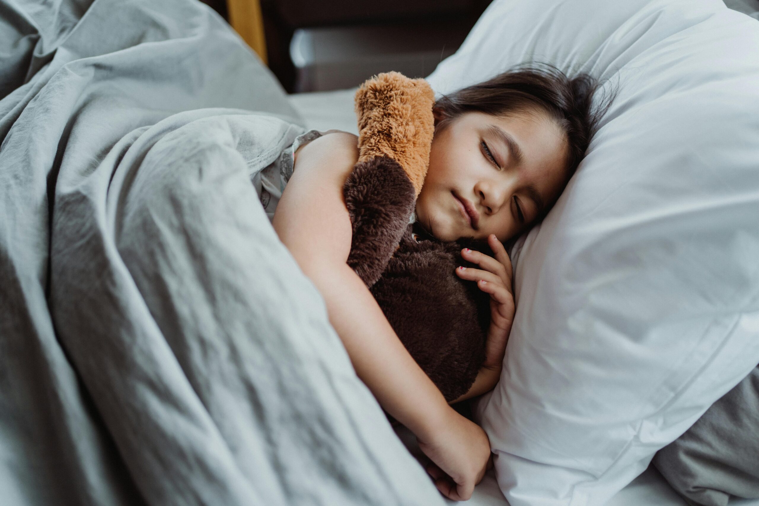 A sleeping child at Moranbah Early Learning Centre