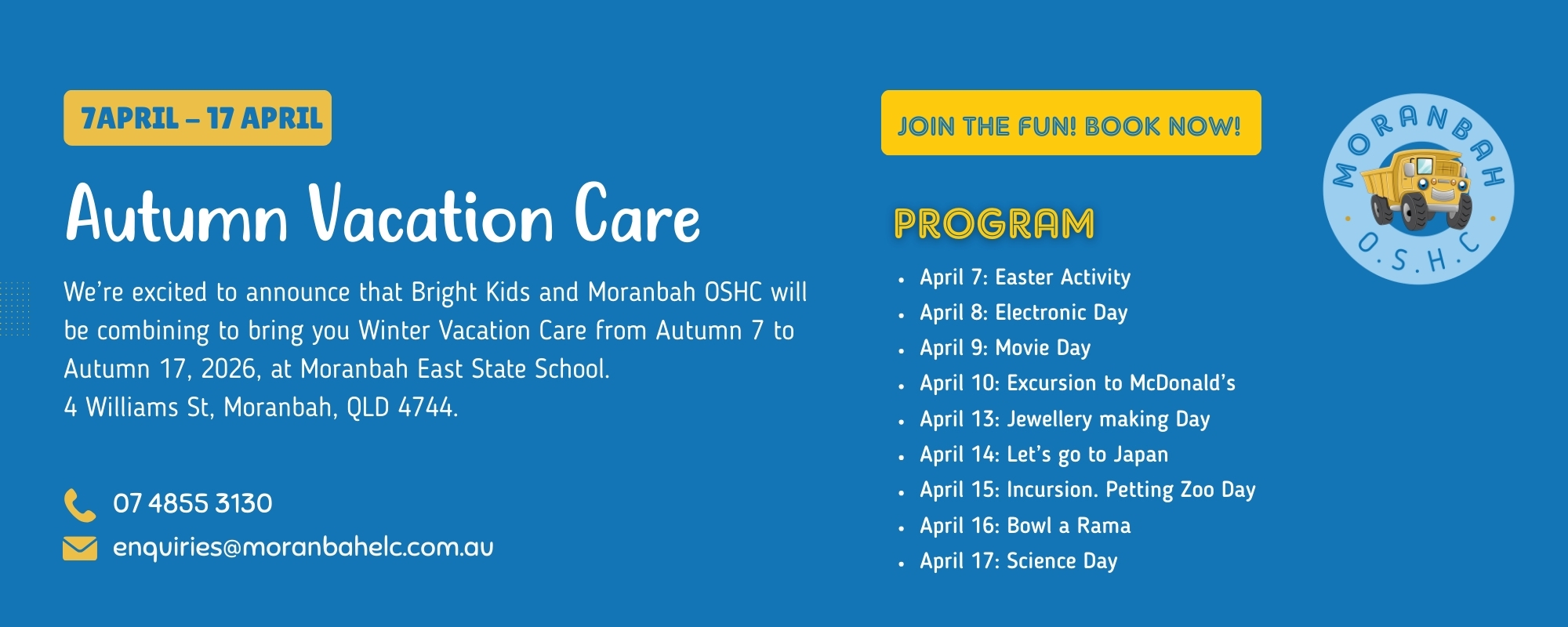 April Vacation Care OSHC
